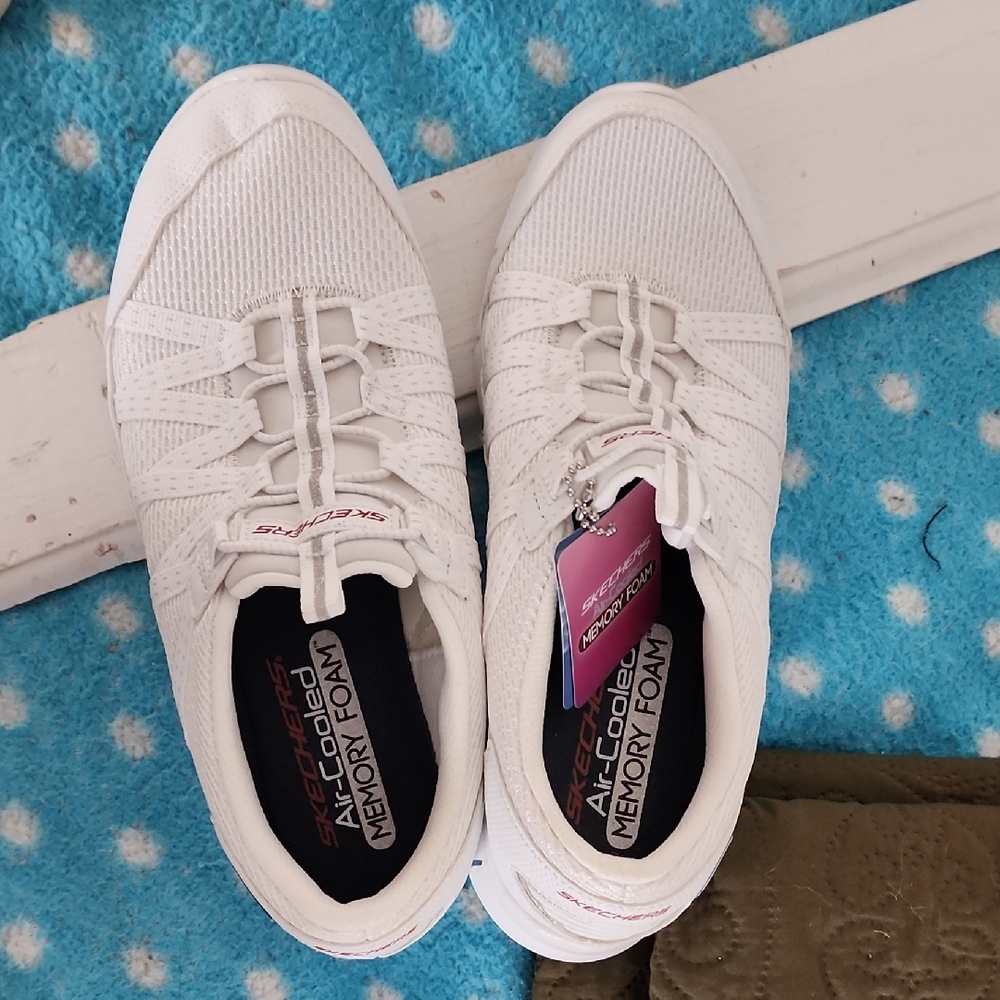 Skechers Women's Air Cooled White Sneakers